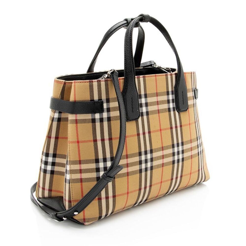 Burberry Vintage Check Banner Medium Tote - Picture 2 of 16